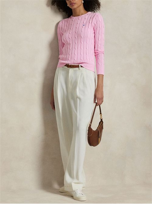 Cable knit sweater with logo RALPH LAUREN | 211971869010